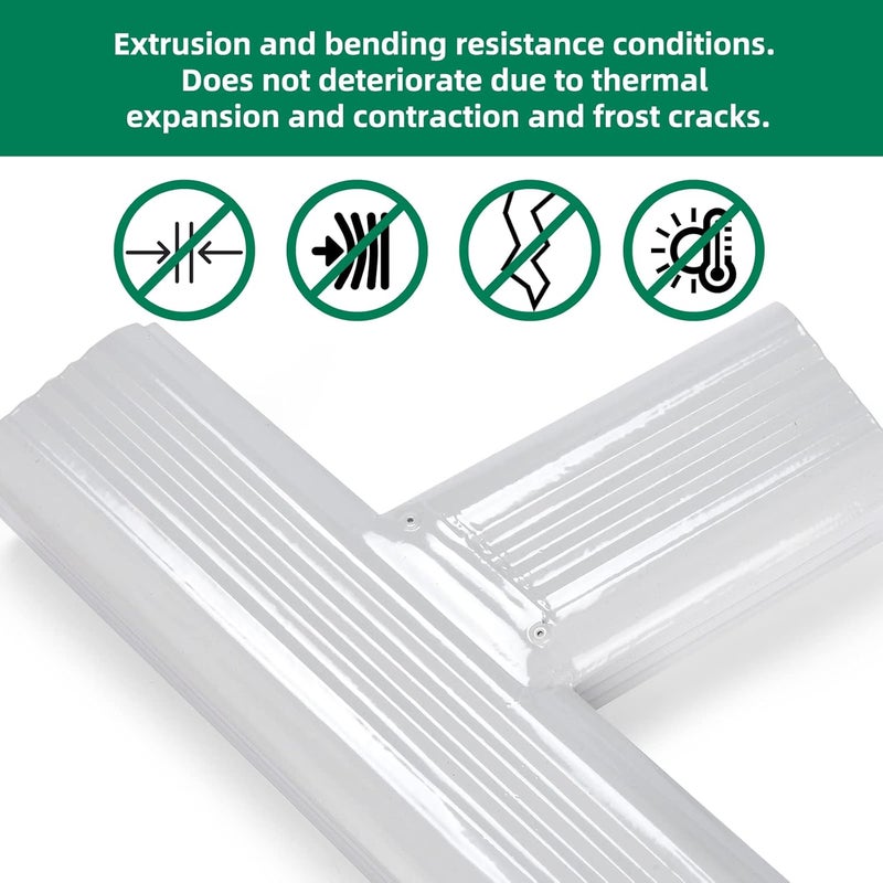 VYH Gutter Y Downspout Connector 2x3 Standard right High Gloss White - Image 3